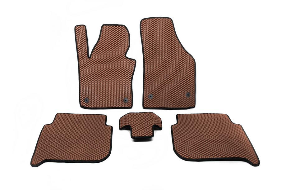 Volkswagen Touran 2003-2010 рр. Килимки EVA (цегляні) Фото 1
