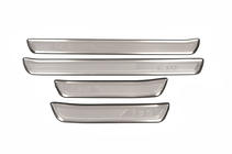 Hyundai I-30 2007-2011 рр. Накладки на пороги Libao (4 шт, нерж) фото 2