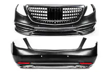 Mercedes S-class W222 2013-2022 рр. Комплект обвісів на Maybach (2018-2022, без оптики) фото 6