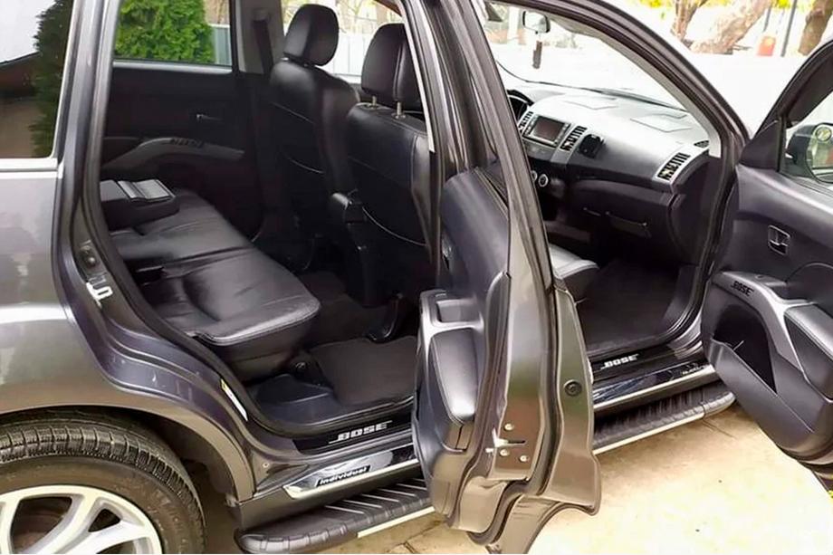 Mitsubishi Outlander 2006-2012 рр. Бокові пороги Bosphorus Grey (2 шт., алюміній) Фото 7
