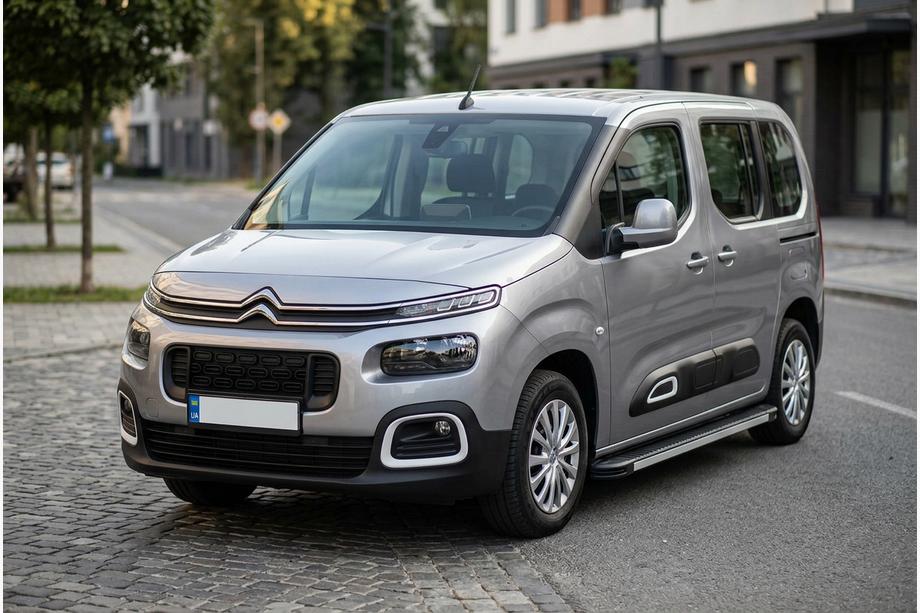 Citroen Berlingo/Multispace 2018- рр. Бокові пороги Maya V1 (2 шт., алюміній) Довга база Фото 1