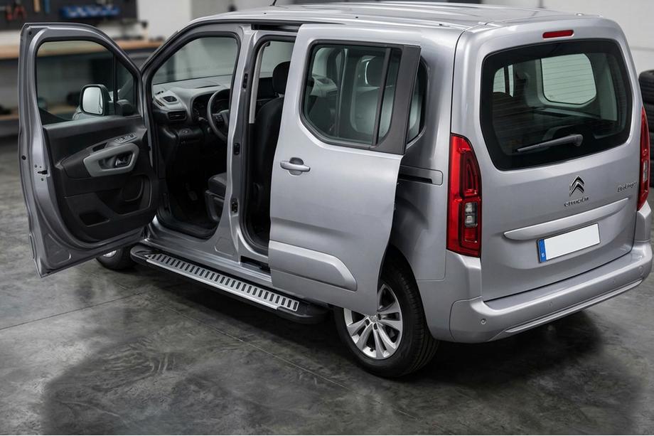 Citroen Berlingo/Multispace 2018- рр. Бокові пороги Line (2 шт., алюміній) Image