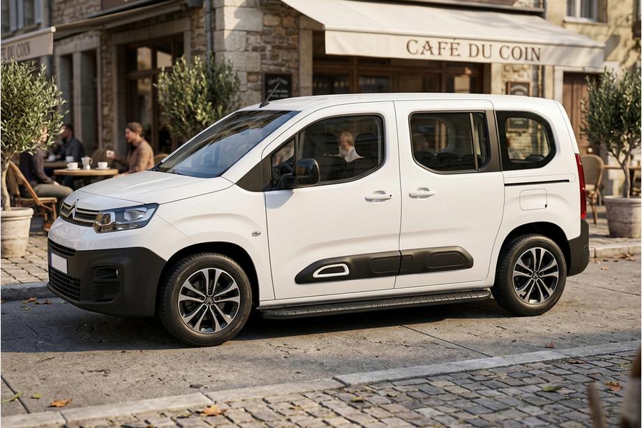 Citroen Berlingo/Multispace 2018- рр. Бокові пороги Bosphorus Black (2 шт., алюміній) Image