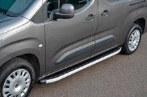 Peugeot Partner/Rifter 2019- рр. Бокові пороги Fullmond (2 шт., алюміній) фото 2