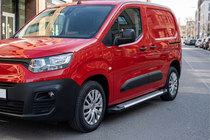 Peugeot Partner/Rifter 2019- рр. Бокові пороги Line (2 шт., алюміній) фото 1