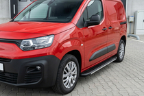 Peugeot Partner/Rifter 2019- рр. Бокові пороги Bosphorus Grey (2 шт., алюміній) фото 1