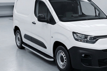 Opel Combo 2019- рр. Бокові пороги Tayga Grey (2 шт., алюміній) фото 1