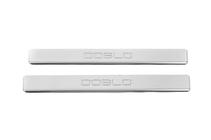 Fiat Doblo II 2010-2022 рр. Накладки на пороги OmsaLine (2 шт., нерж.) фото 1