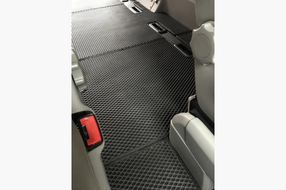 Volkswagen T5 2010-2015 рр. Килимки EVA V1 (Довга база, повний салон, чорні) Фото 2