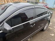 Volkswagen Passat B7 2012-2015 рр. Вітровики з хром молдингом SD (EU, 4 шт, Niken) фото 3