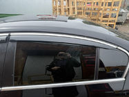 Volkswagen Passat B7 2012-2015 рр. Вітровики з хром молдингом SD (EU, 4 шт, Niken) фото 2