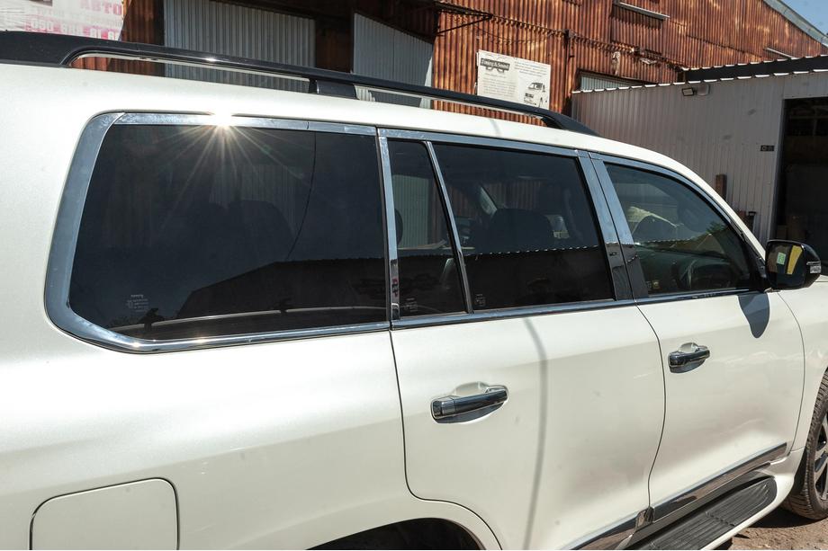 Lexus LX570/450d 2008-2022 рр. Повна окантовка вікон і на стійки (нерж) Фото 14