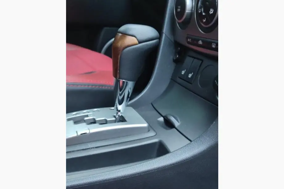 Toyota Land Cruiser 200 2007-2021 рр. Ручка КПП (Чорна шкіра + світле дерево) Фото 4