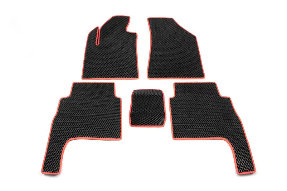 Hyundai Santa Fe 2 2006-2012 рр. Килимки EVA (чорні) Фото 2