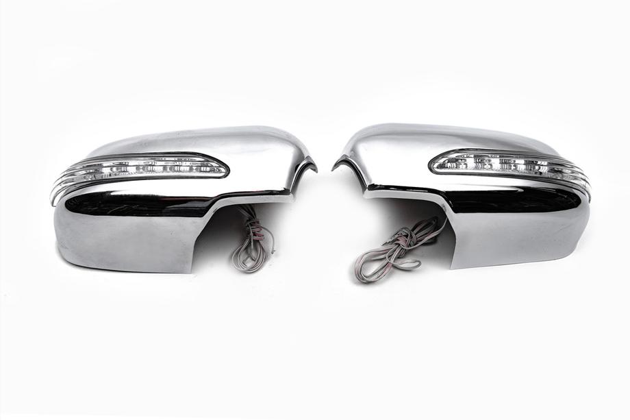 Ford Focus II 2005-2008 рр. Накладки на дзеркала LED (2 шт., ABS) Фото 3