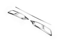 Volkswagen Passat B8 2015-2023 рр. Накладки на глушник Carmos SD/SW (2019+, 3 шт, нерж) фото 6