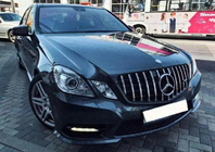 Mercedes E-сlass W212 2009-2016 рр. Передня решітка GT Panamericana (2009-2012) фото 4