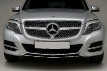 Mercedes GLK сlass X204 2008-2015 рр. Передня решітка Diamond Silver (2013-2015) фото 1