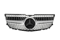 Mercedes GLK class X204 2008-2015 рр. Передня решітка Diamond Silver (2013-2015) фото 5