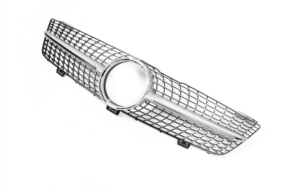Mercedes CLS C219 2004-2010 рр. Передня решітка (2008-2010, Diamond Silver) Фото 4