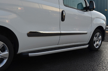 Fiat Doblo II 2010-2022 рр. Молдинг дверний (4 шт., нерж.) OmsaLine - Італійська нержавійка фото 6