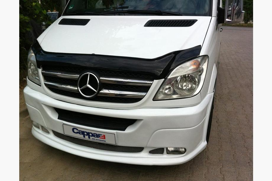 Mercedes Sprinter W906 2006-2018 рр. Дефлектор капота 2006-2013 (EuroCap) Фото 2