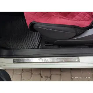 Накладки на пороги 500 (Carmos, 2 шт, нерж)