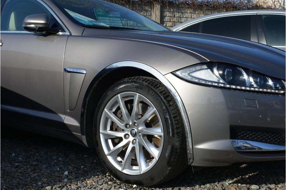 Jaguar XF 2009-2016 рр. Накладки на арки (4 шт, нерж) Фото 2