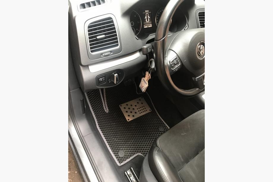 Volkswagen Sharan 2010-2023 рр. Поліуретанові килимки (3 ряди, EVA, чорні) Фото 6