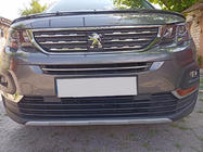Peugeot Partner/Rifter 2019- рр. Накладки на решітку (нерж.) фото 2
