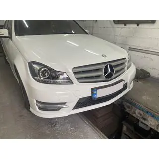 Передня оптика LED (2011-2015, 2 шт) Mercedes C-class W204 2007-2015 рр. фото 2