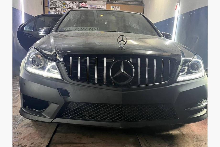 Mercedes C-class W204 2007-2015 рр. Передня оптика LED (2011-2015, 2 шт) Фото 4