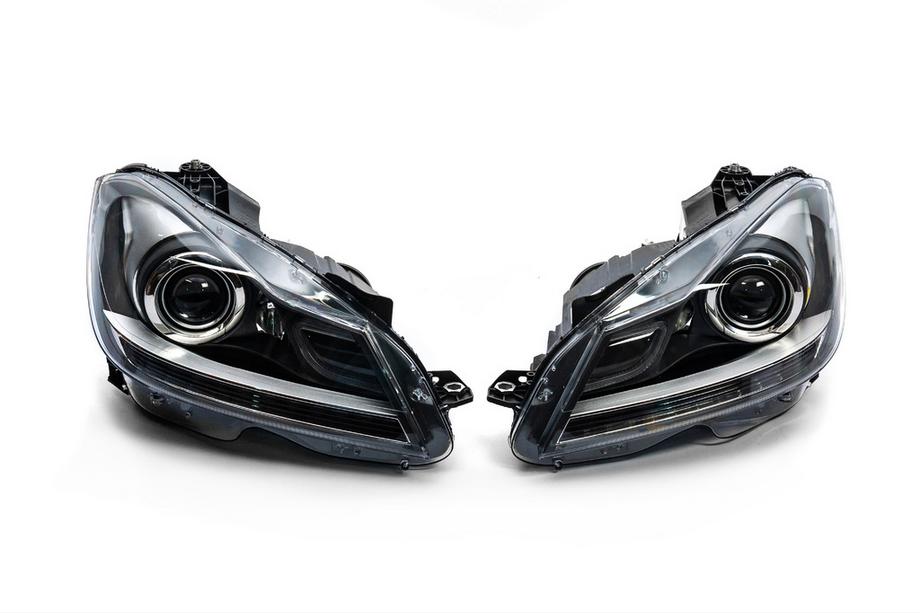 Mercedes C-class W204 2007-2015 рр. Передня оптика LED (2011-2015, 2 шт) Фото 5