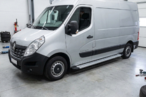 Renault Master 2011-2023 рр. Бокові пороги Maya V2 (2 шт., алюміній) фото 1