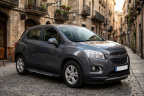 Chevrolet Trax 2012-2023 рр. Бокові пороги Bosphorus Grey (2 шт., алюміній) фото 1