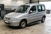 Citroen Berlingo 1996-2008 рр. Бокові пороги Bosphorus Grey (2 шт., алюміній) фото 1