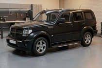 Dodge Nitro 2006-2011 рр. Бокові пороги Bosphorus Grey (2 шт., алюміній) фото 1