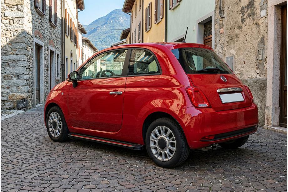 Fiat 500/500L 2013-2022 рр. Бокові пороги Maya Red (2 шт., алюміній) Image
