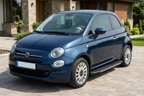 Fiat 500/500L 2013-2022 рр. Бокові пороги Bosphorus Grey (2 шт., алюміній) фото 1
