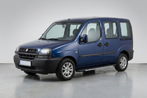 Fiat Doblo I 2001-2005 рр. Бокові пороги Bosphorus Grey (2 шт., алюміній) фото 1