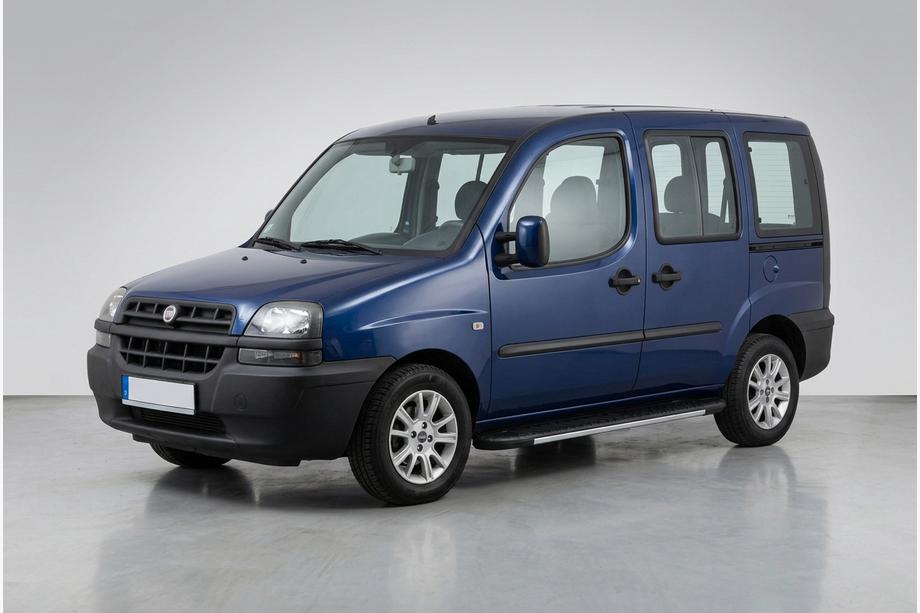 Fiat Doblo I 2001-2005 рр. Бокові пороги Bosphorus Grey (2 шт., алюміній) Image