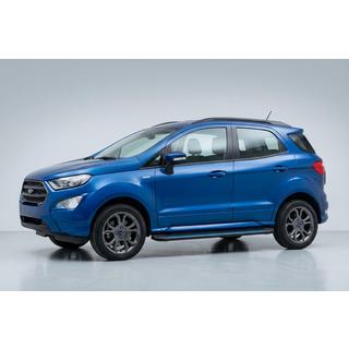 Бокові пороги Maya Blue (2 шт., алюміній) Ford Ecosport 2013-2022 рр. фото 1