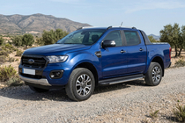Ford Ranger 2011-2022 рр. Бокові пороги Bosphorus Grey (2 шт., алюміній) фото 1