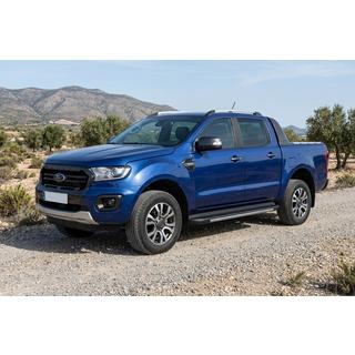 Бокові пороги Bosphorus Grey (2 шт., алюміній) Ford Ranger 2011-2022 рр. фото 1
