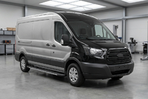 Ford Transit 2014- рр. Бокові пороги Bosphorus Grey (2 шт., алюміній) фото 1