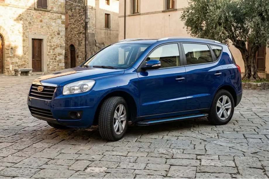 Geely Emgrand X7 2011- рр. Бокові пороги Maya Blue (2 шт., алюміній) Фото 1