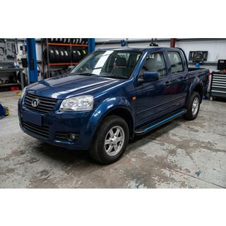 Бокові пороги Maya Blue (2 шт., алюміній) GreatWall Wingle 5 2006- рр. фото 1