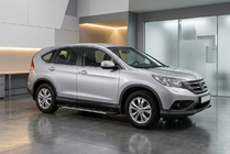 Honda CRV 2012-2016 рр. Бокові пороги Bosphorus Grey (2 шт., алюміній) фото 1