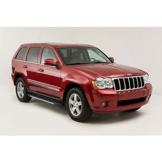 Бокові пороги Bosphorus Grey (2 шт., алюміній) Jeep Grand Cherokee WK 2004-2010 рр. фото 1