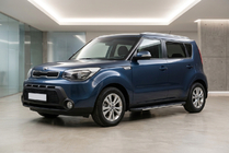 Kia Soul II 2013-2018 рр. Бокові пороги Bosphorus Grey (2 шт., алюміній) фото 1